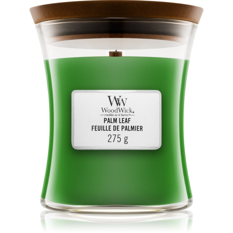 Woodwick Palm Leaf ароматна свещ  с дървен фитил 275 гр.