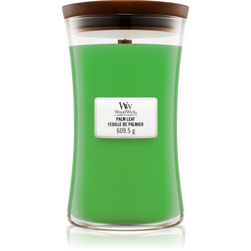 Woodwick Palm Leaf vonná svíčka s dřevěným knotem 609,5 g