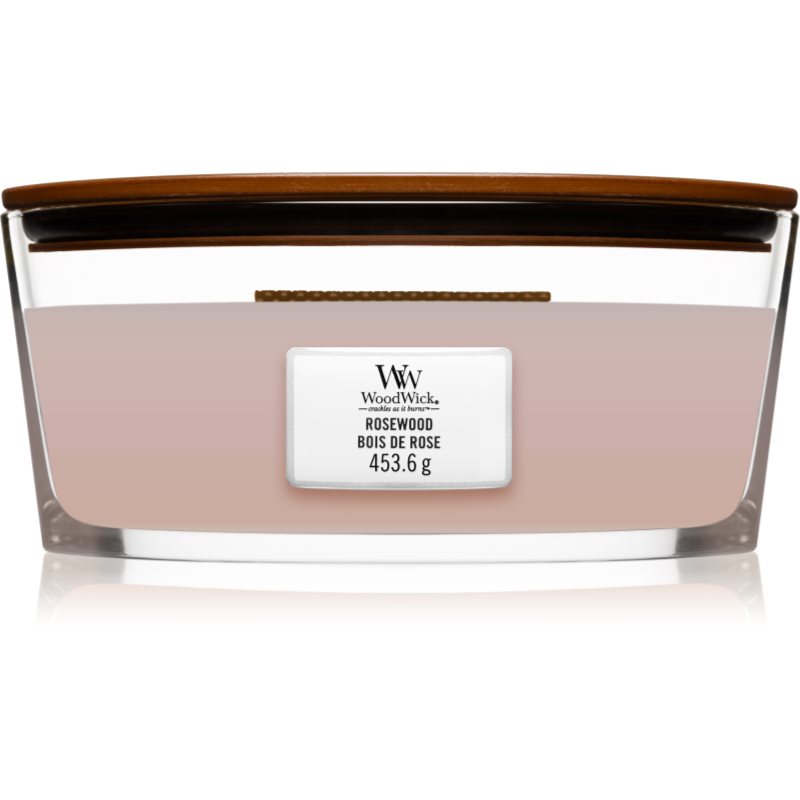 Woodwick Rosewood vonná svíčka s dřevěným knotem (hearthwick) 453,6 g