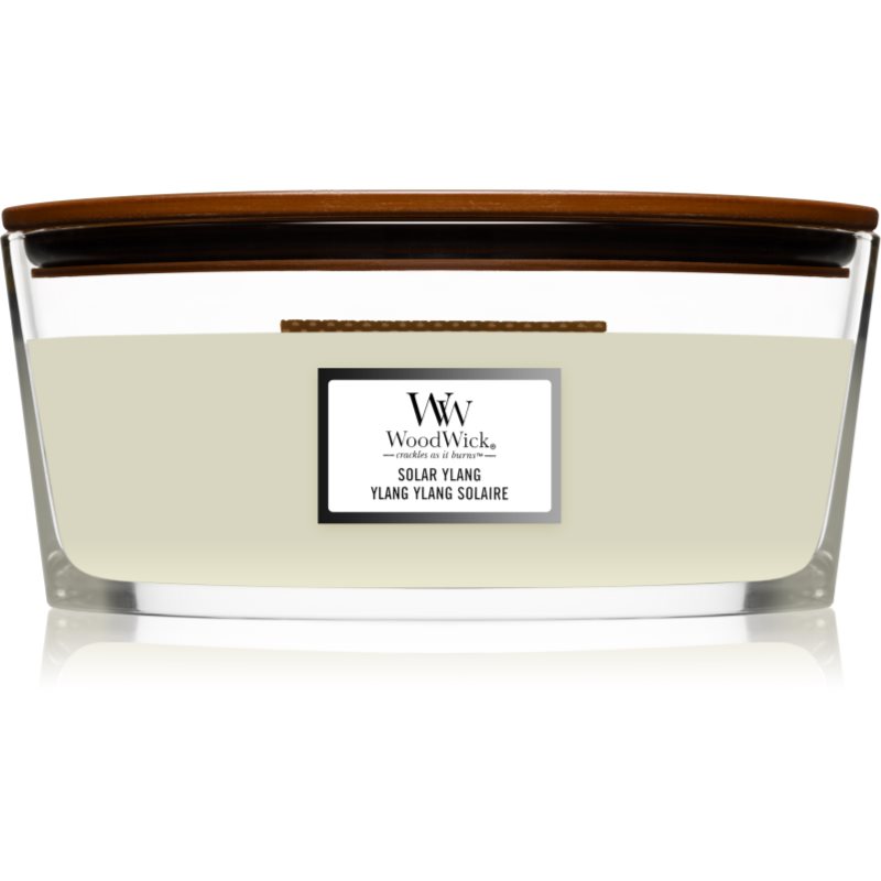 Woodwick Solar Ylang vonná svíčka s dřevěným knotem (hearthwick) 453,6 g