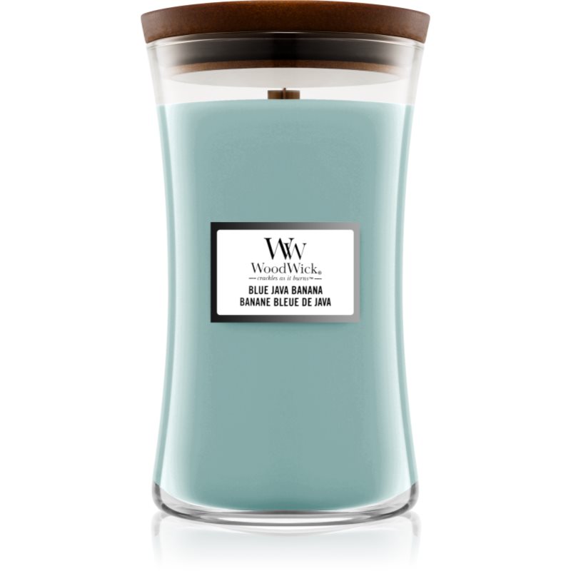 Woodwick Blue Java Banana ароматна свещ  с дървен фитил 609,5 гр.