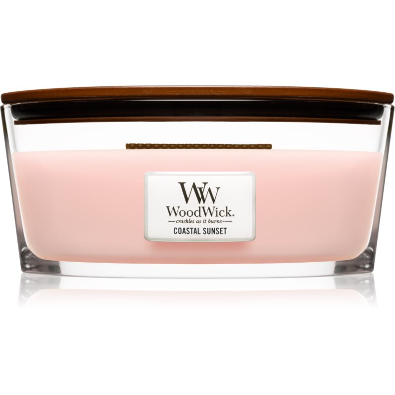 Woodwick Coastal Sunset vonná svíčka s dřevěným knotem (hearthwick) 453,6 g