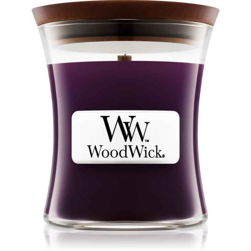 Woodwick Fig vonná svíčka s dřevěným knotem 85 g
