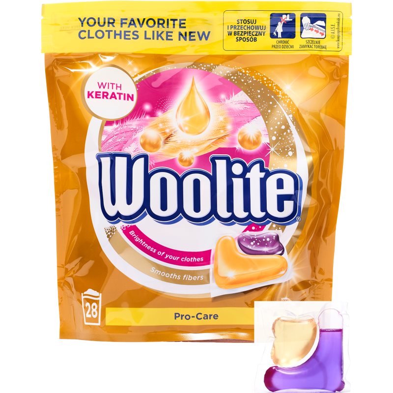 Woolite Pro-Care капсула за пране 28 бр.