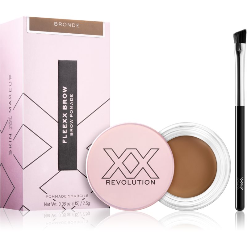 XX by Revolution FLEXX BROW дълготраен гел за вежди с четка цвят Bronde 2,5 гр.