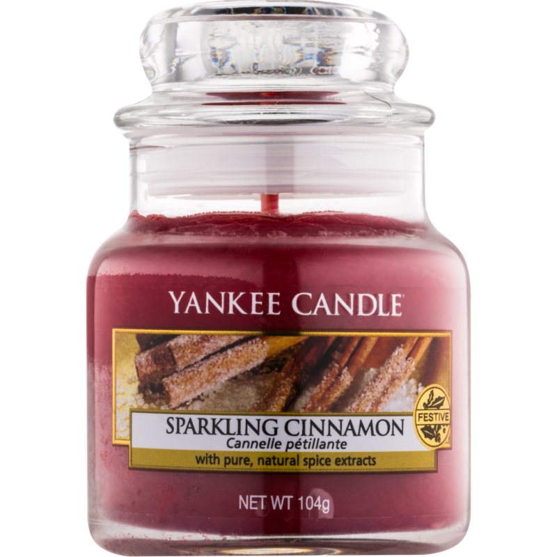 Yankee Candle Sparkling Cinnamon vonná svíčka Classic malá 104 g