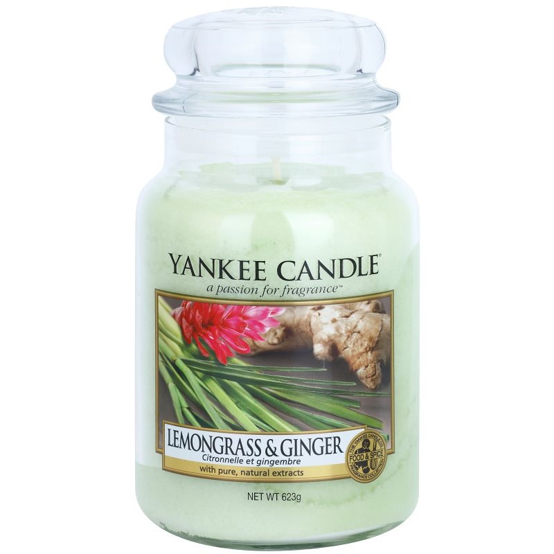 

Yankee Candle Lemongrass & Ginger ароматизована свічка Classic велика