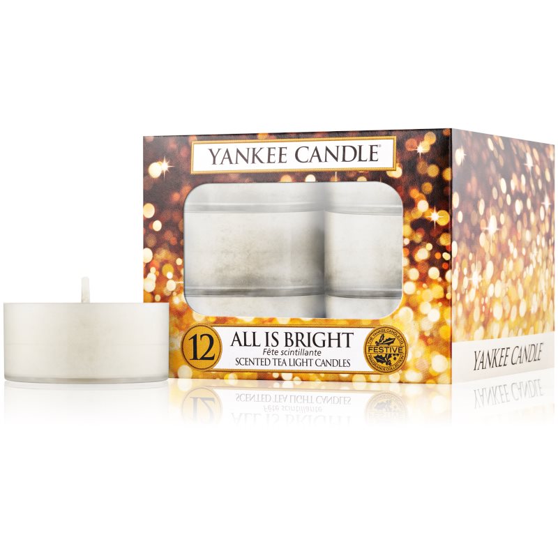 Yankee Candle All is Bright čajová svíčka 12 x 9,8 g