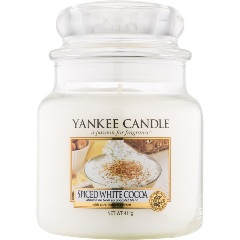

Yankee Candle Spiced White Cocoa aроматична свічка Classic середня