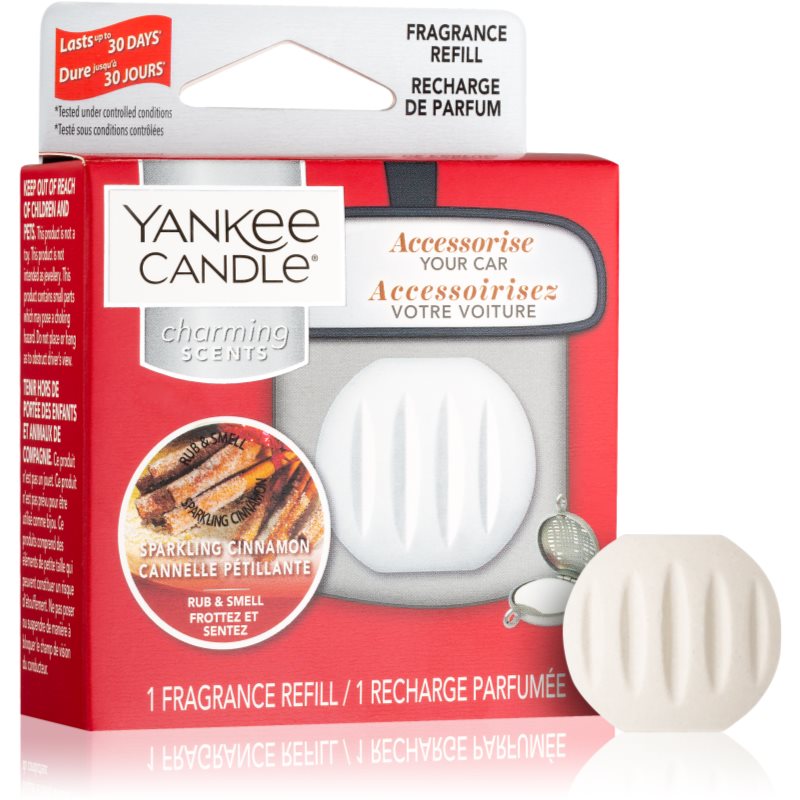 Yankee Candle Sparkling Cinnamon vůně do auta náhradní náplň