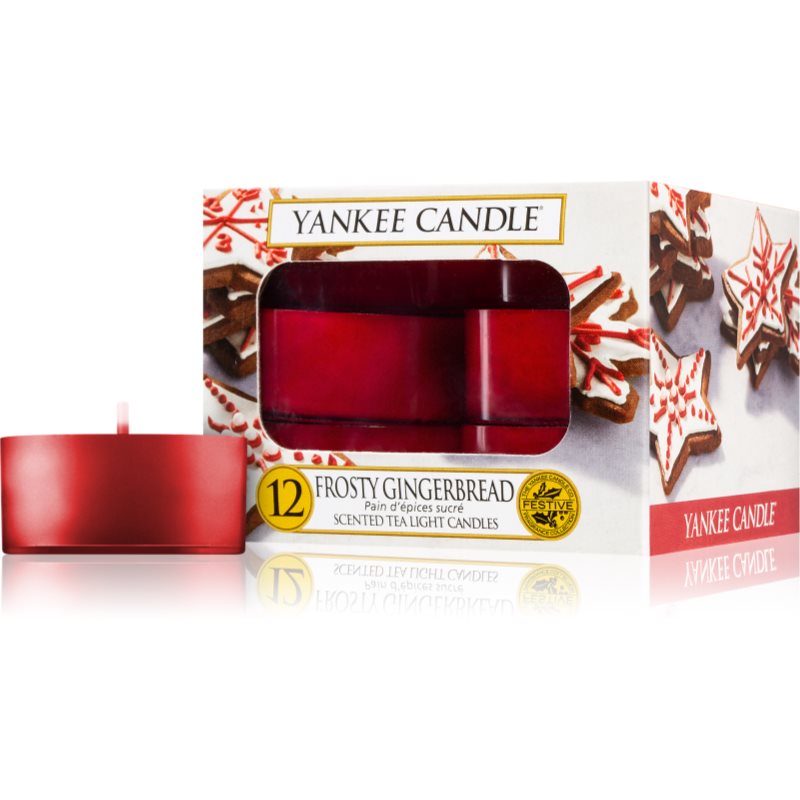 Yankee Candle Frosty Gingerbread чаена свещ 12 x 9,8 гр.