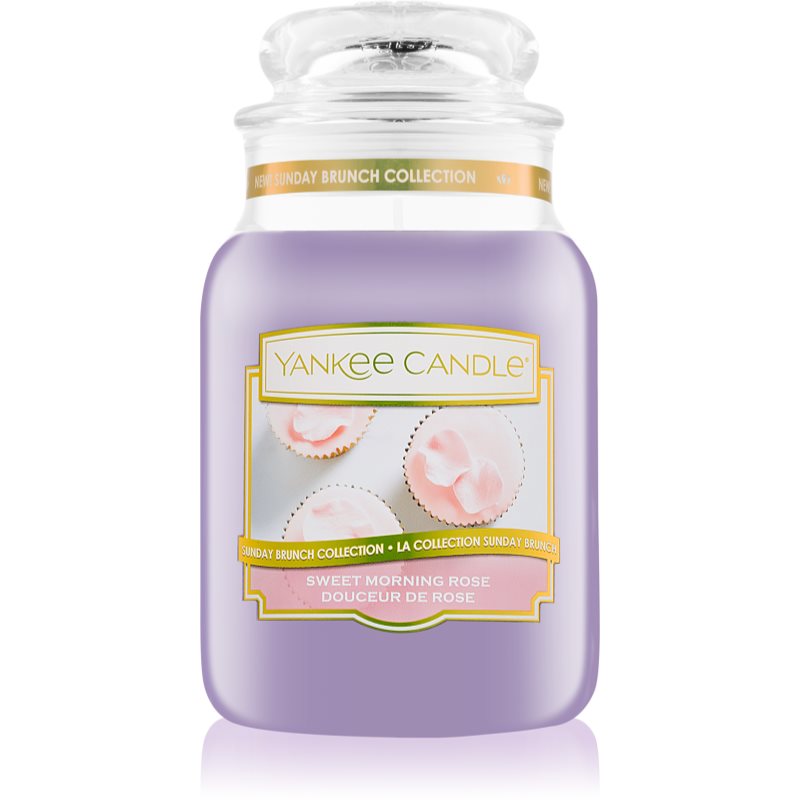 Yankee Candle Sweet Morning Rose vonná svíčka Classic velká 623 g