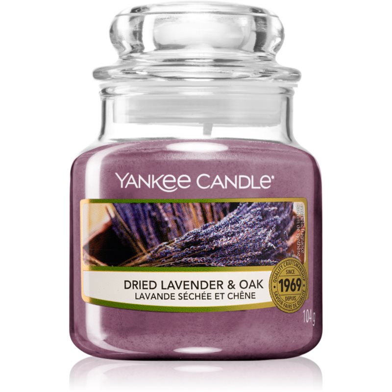 Yankee Candle Dried Lavender & Oak vonná svíčka Classic malá 104 g
