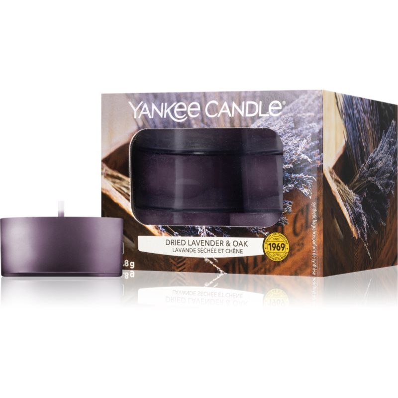 Yankee Candle Dried Lavender & Oak чаена свещ 12 x 9,8 гр.