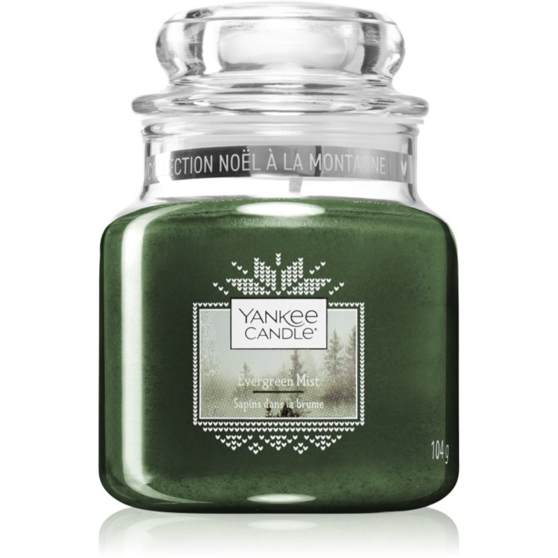 Yankee Candle Evergreen Mist ароматна свещ  Classic малка 104 гр.