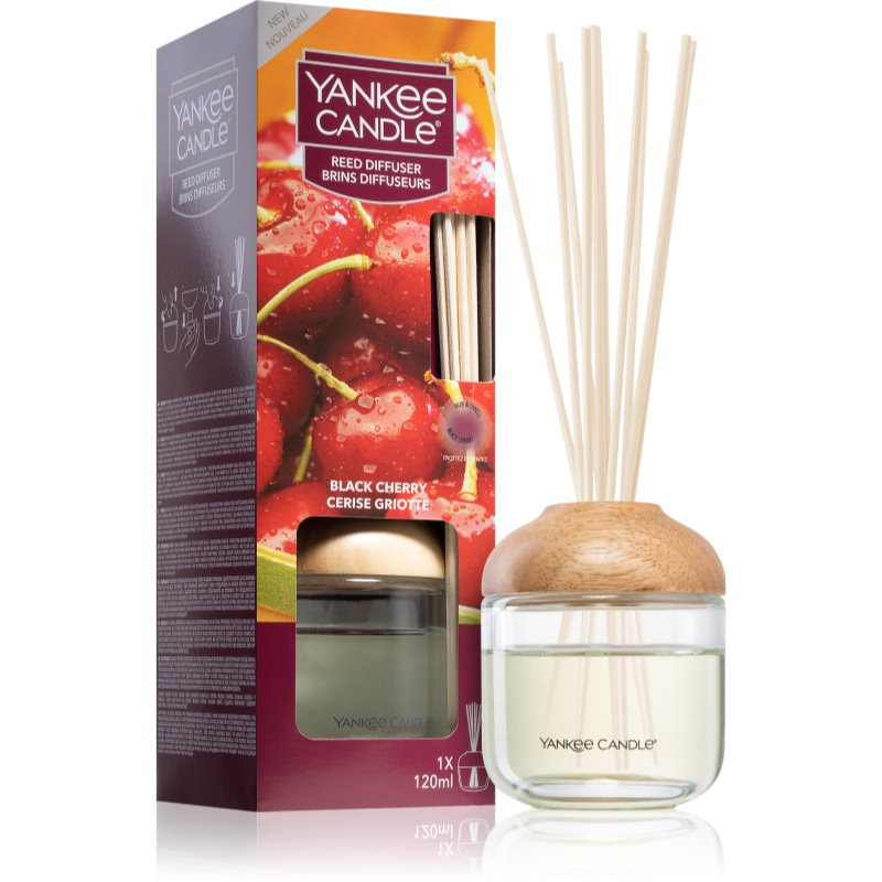 Yankee Candle Black Cherry aроматизиращ дифузер с пълнител 120 мл.