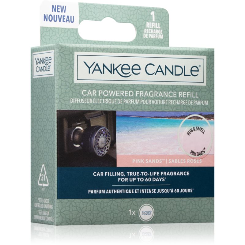 Yankee Candle Pink Sands vůně do auta náhradní náplň