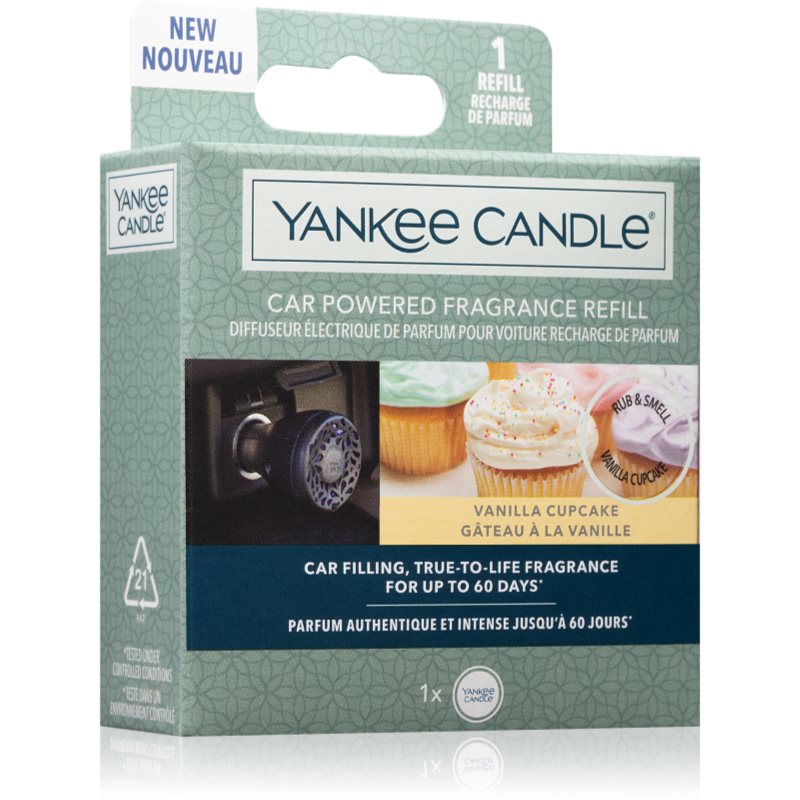 Yankee Candle Vanilla Cupcake vůně do auta náhradní náplň I.