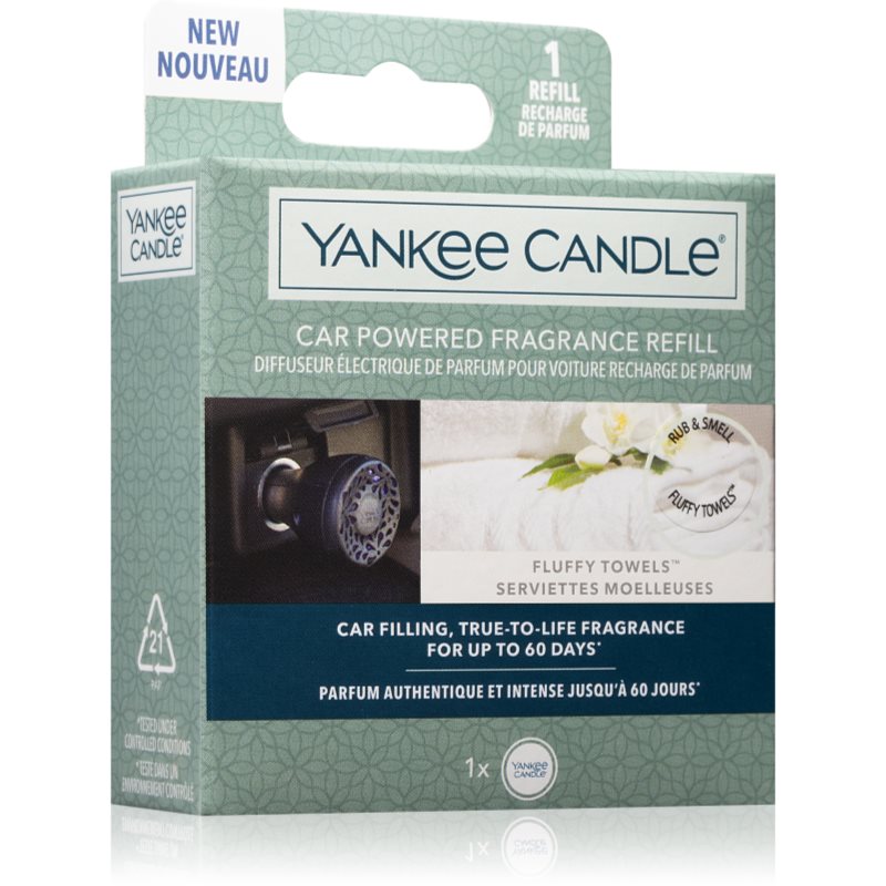 Yankee Candle Fluffy Towels vůně do auta náhradní náplň