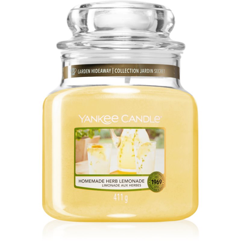 Yankee Candle Homemade Herb Lemonade vonná svíčka Classic střední 411 g