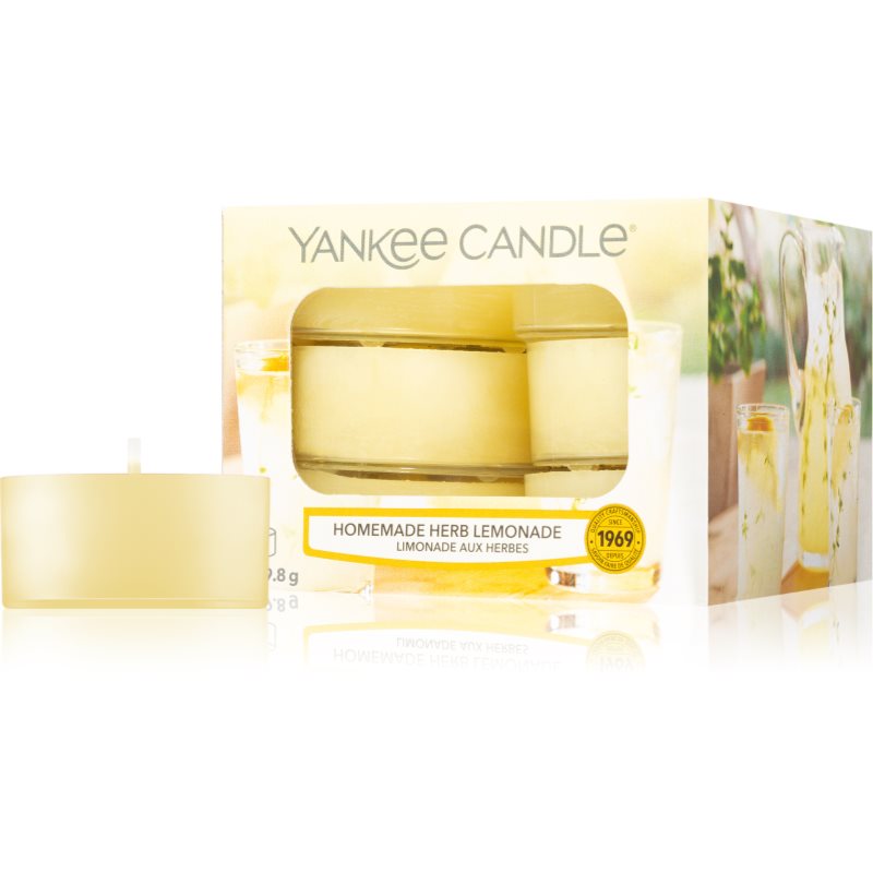 Yankee Candle Homemade Herb Lemonade čajová svíčka 12 x 9,8 g