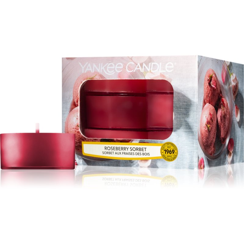 Yankee Candle Roseberry Sorbet čajová svíčka 12 x 9,8 g