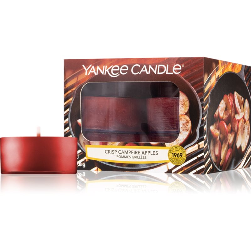 Yankee Candle Crisp Campfire Apple čajová svíčka 12 ks
