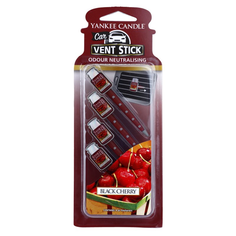 Yankee Candle Black Cherry vůně do auta 4 ks