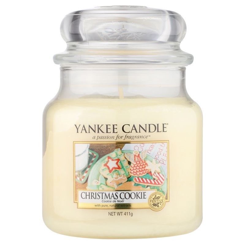 Yankee Candle Christmas Cookie vonná svíčka Classic střední 411 g