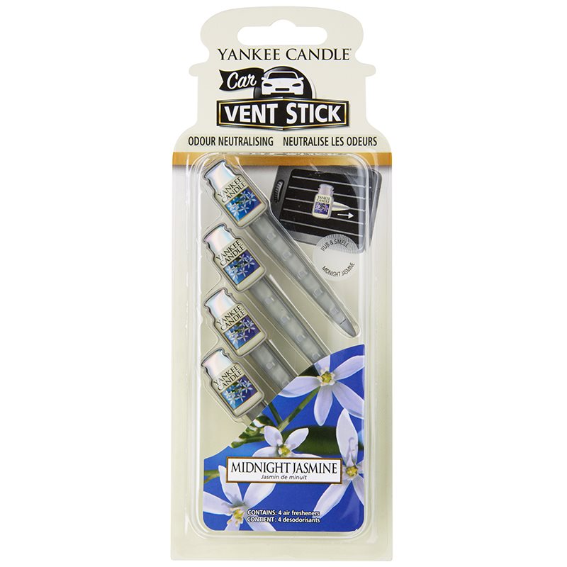 Yankee Candle Midnight Jasmine vůně do auta 4 ks