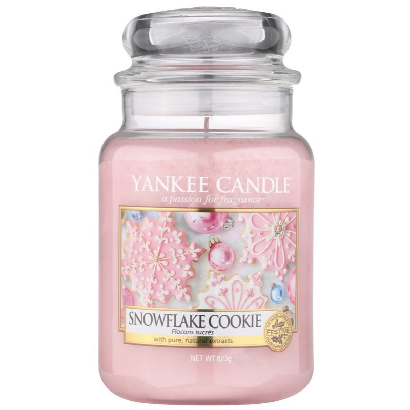 Yankee Candle Snowflake Cookie vonná svíčka Classic velká 623 g