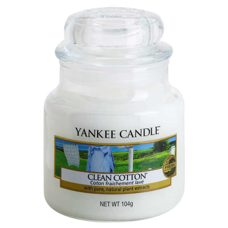 Yankee Candle Clean Cotton vonná svíčka Classic malá 104 g