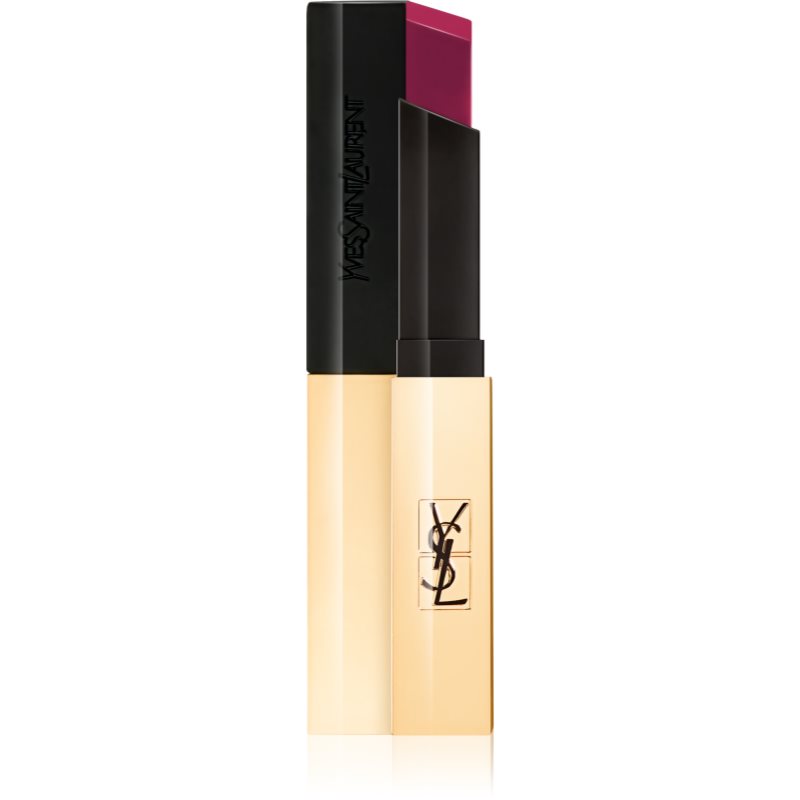 Yves Saint Laurent Rouge Pur Couture The Slim тънко матиращо червило с кожен ефект цвят 4 Fuchsia Excentrique 2,2 гр.