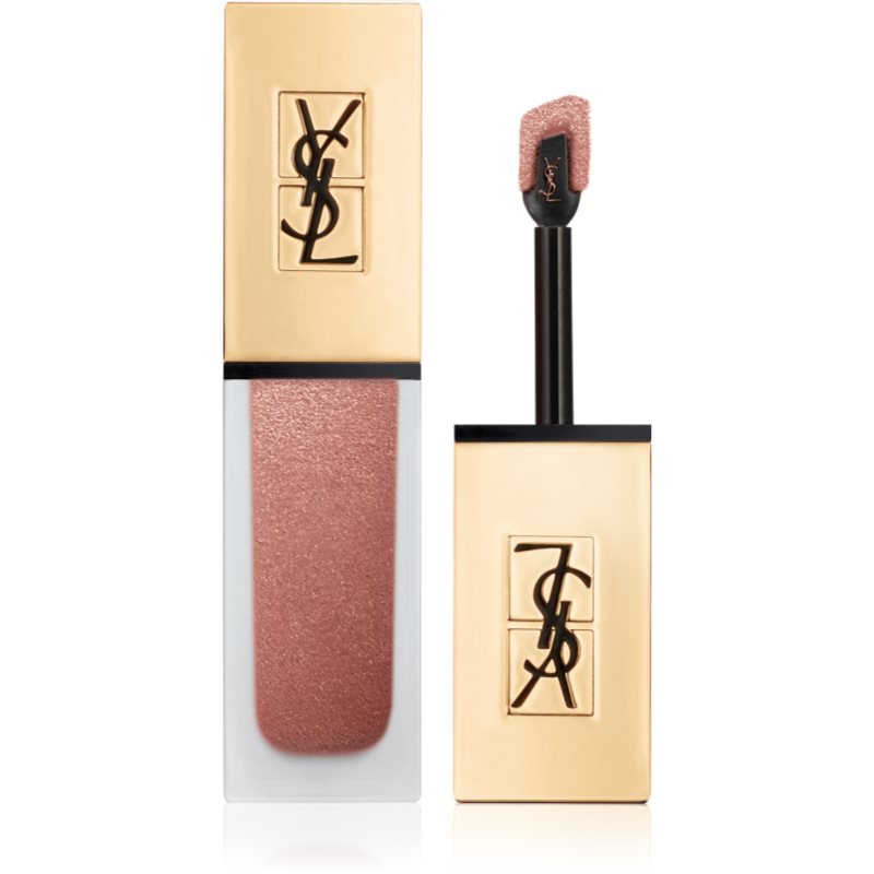Yves Saint Laurent Tatouage Couture The Metallics barra de labios metálica tono 104 Rose Gold Riot 6 ml