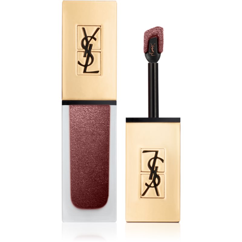 Yves Saint Laurent Tatouage Couture The Metallics barra de labios metálica tono 105 Magnetic Prune Temper 6 ml