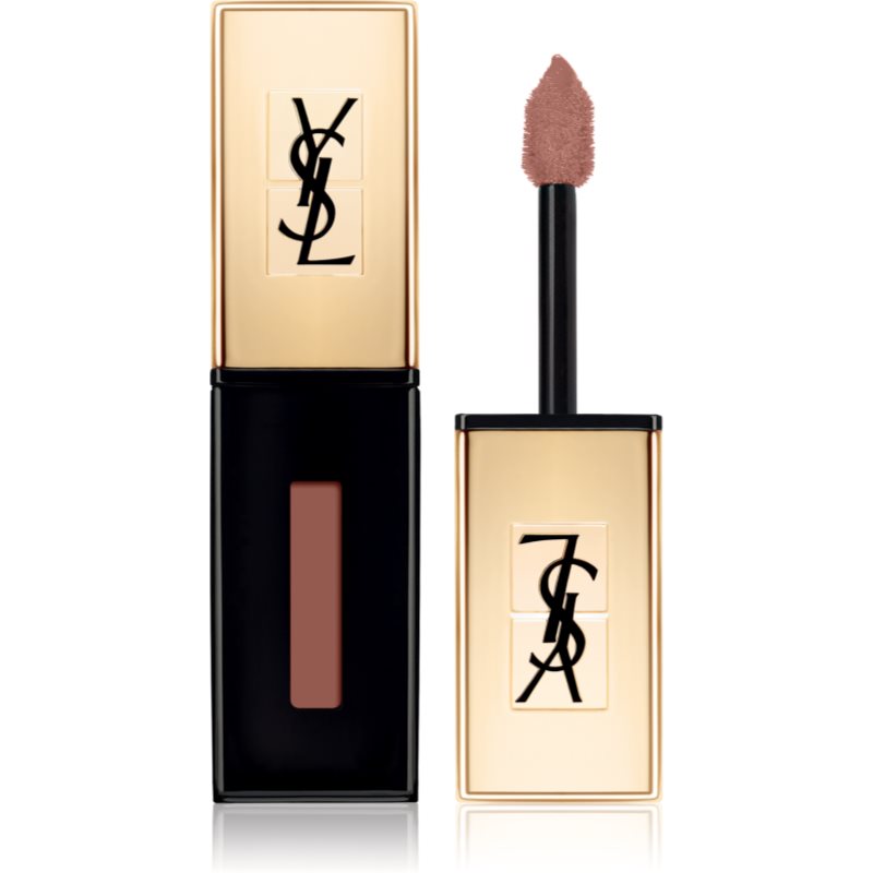Yves Saint Laurent Vernis À Lèvres Glossy Stain langlebiger, glänzender Lippenstift 2 in 1 Farbton 55 Beige Estampe 6 ml
