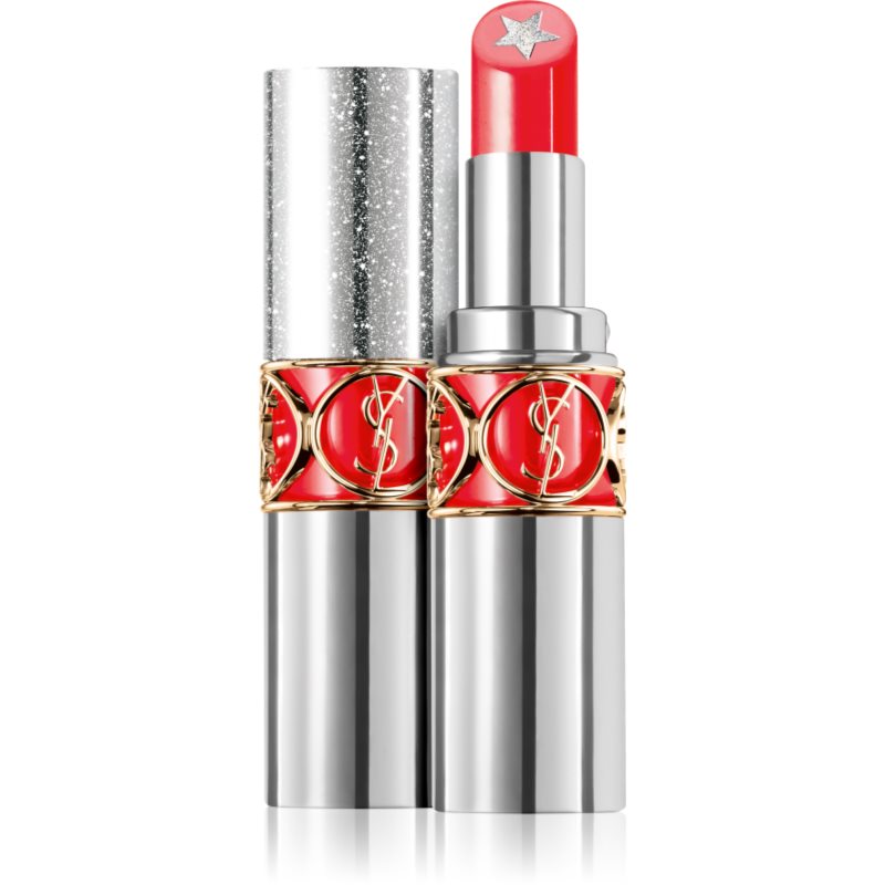 Yves Saint Laurent Rouge Volupté Rock'n Shine овлажняващо червило за блясък цвят 5 Fearless Coral 3,5 мл.