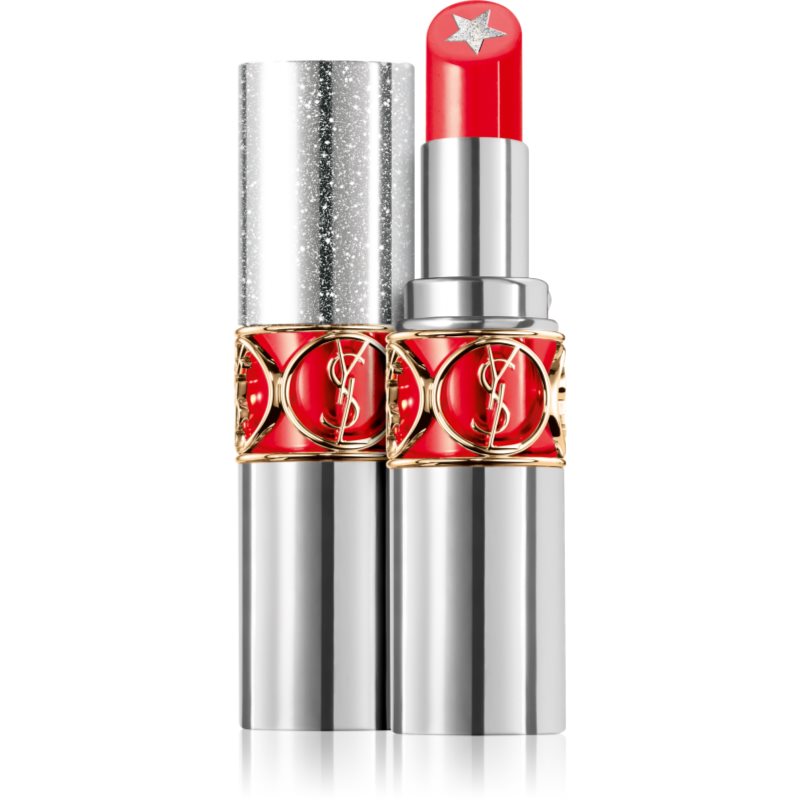 Yves Saint Laurent Rouge Volupté Rock'n Shine овлажняващо червило за блясък цвят 6 Excessive Orange 3,5 мл.