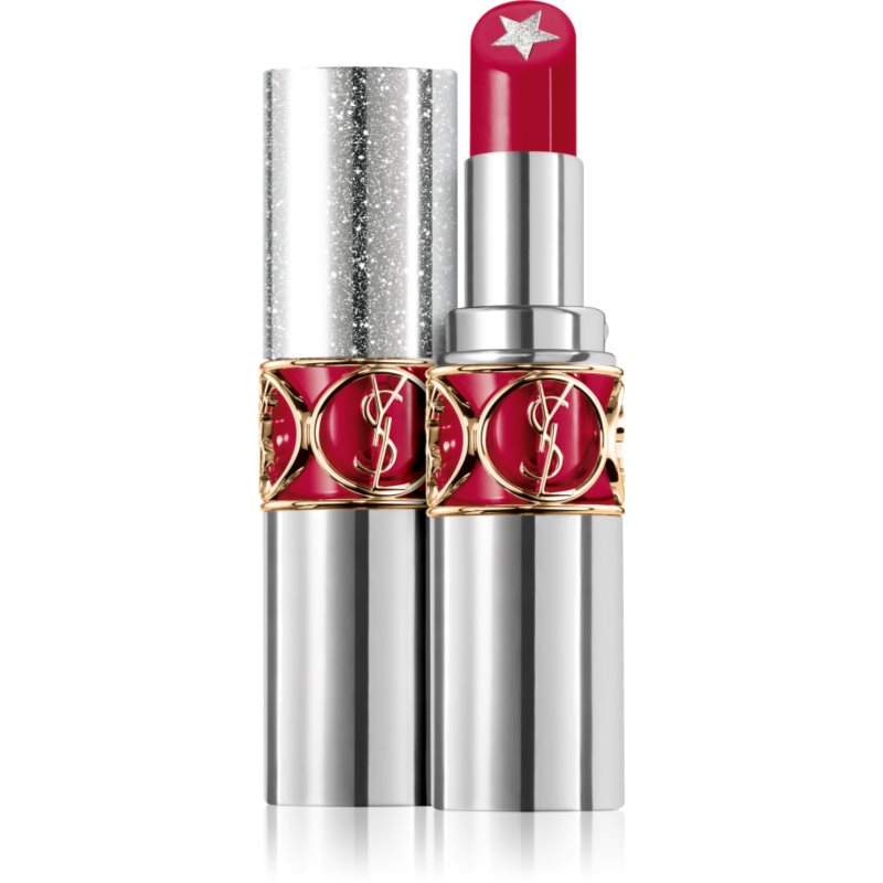 Yves Saint Laurent Rouge Volupté Rock'n Shine овлажняващо червило за блясък цвят 8 Bold Red 3,5 мл.