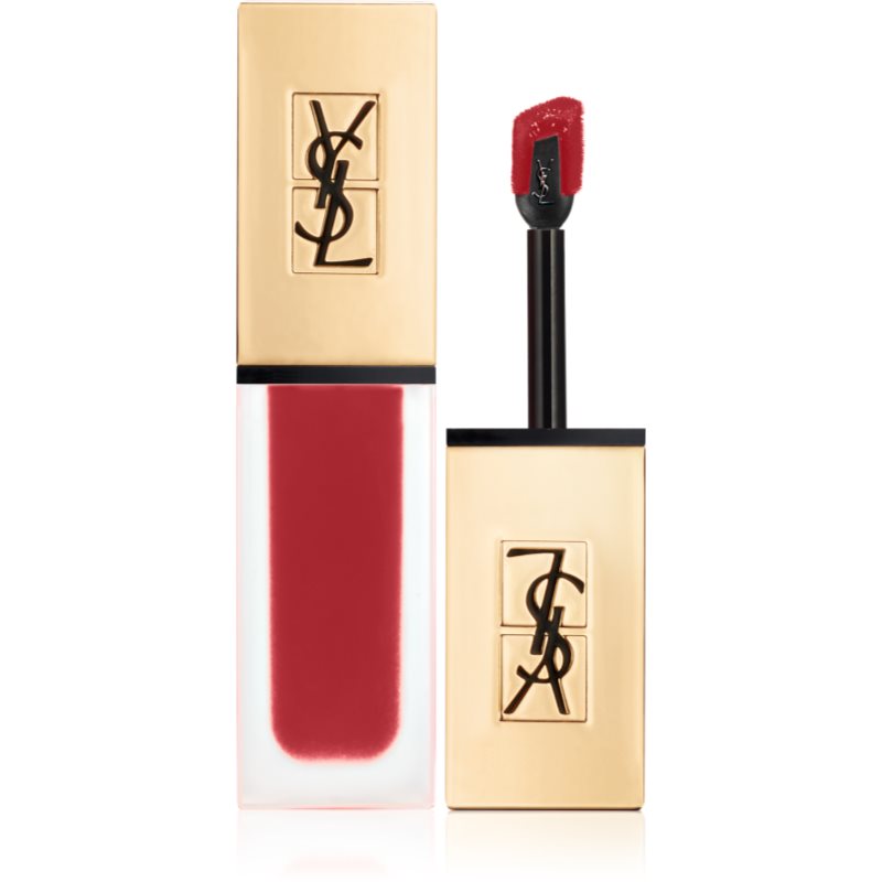 Yves Saint Laurent Tatouage Couture ultra matující tekutá rtěnka odstín 34 Crimson Rivals 6 ml