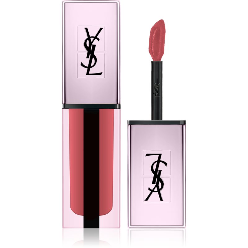 Yves Saint Laurent Vernis À Lèvres Water Stain Glow силно пигментиран блясък за устни 203 Restricted Pink 5,9 гр.