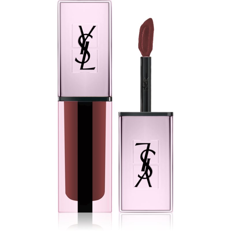 Yves Saint Laurent Vernis À Lèvres Water Stain Glow vysoce pigmentovaný lesk na rty 205 Secret Rosewood 5,9 g