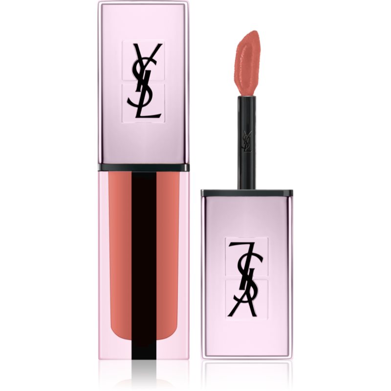 Yves Saint Laurent Vernis À Lèvres Water Stain Glow vysoce pigmentovaný lesk na rty 207 Illegal Rosy Nude 5,9 g
