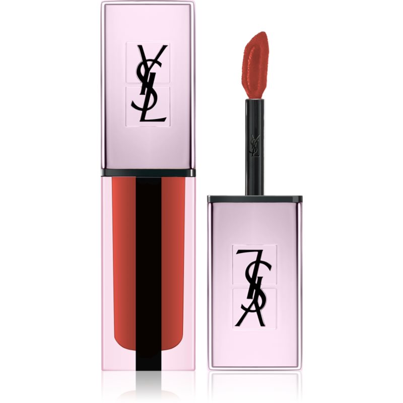 Yves Saint Laurent Vernis À Lèvres Water Stain Glow vysoce pigmentovaný lesk na rty 213 No Taboo Chili 5,9 g