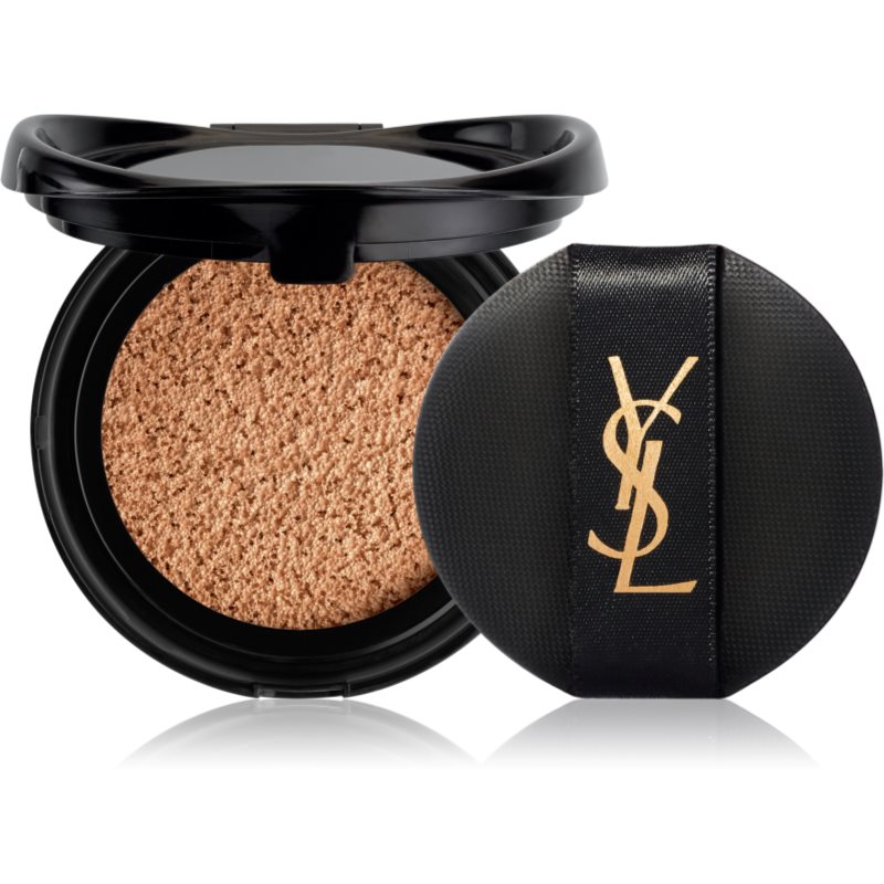 Yves Saint Laurent Encre de Peau Le Cushion base de longa duração com esponja SPF 23 recarga tom B25 Beige 14 g