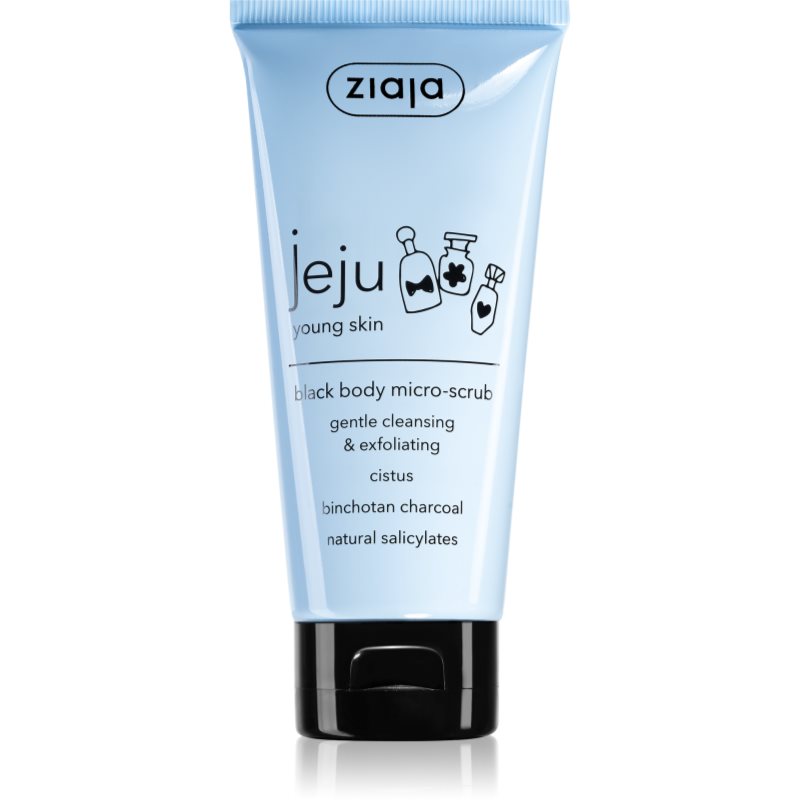 Ziaja Jeju Young Skin почистващ пилинг за тяло  черен 200 мл.