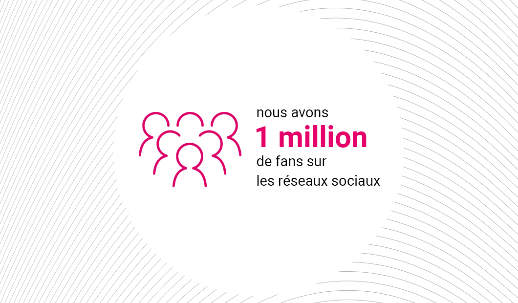 1 000 000 followers on our social media 1 000 000 followers on our social media