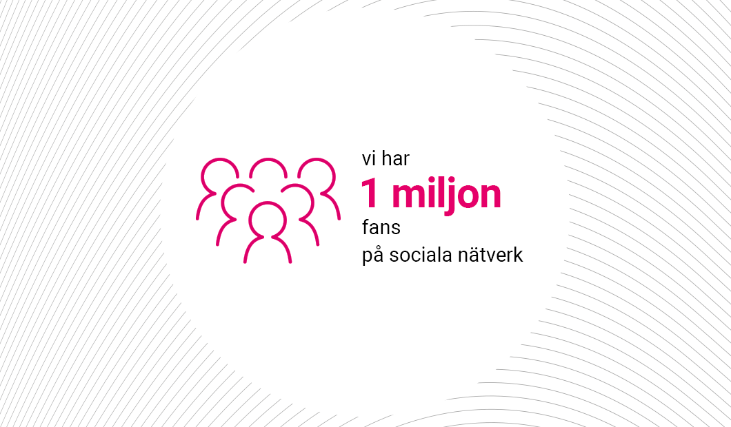 1 000 000 followers on our social media 1 000 000 followers on our social media
