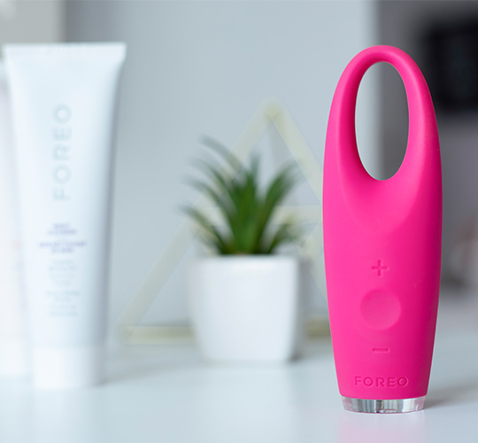 IRIS with FOREO cleanser