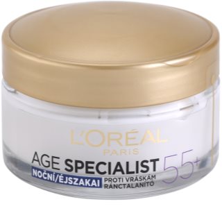 L'Oréal Paris Age Specialist 55+ nočný krém proti vráskam L'Oréal Paris Age Specialist 55+ nočný krém proti vráskam